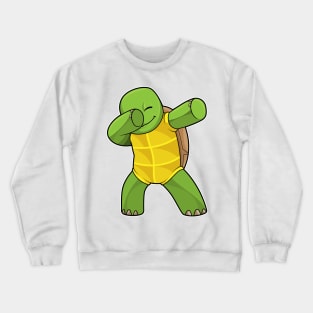 Turtle at Hip Hop Dance Dab Crewneck Sweatshirt